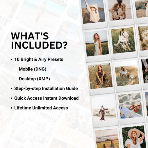 Bright and Airy Lightroom Presets