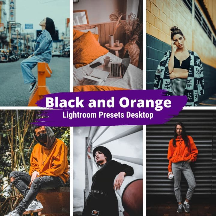 Black Orange Lightroom Presets Desktop