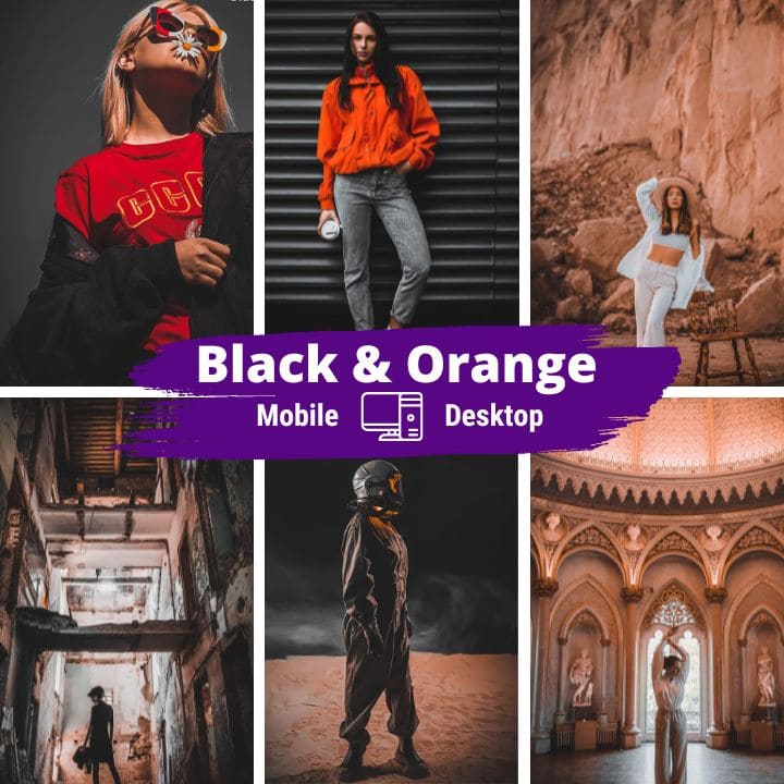 Black and Orange Presets and Actions [Free download]