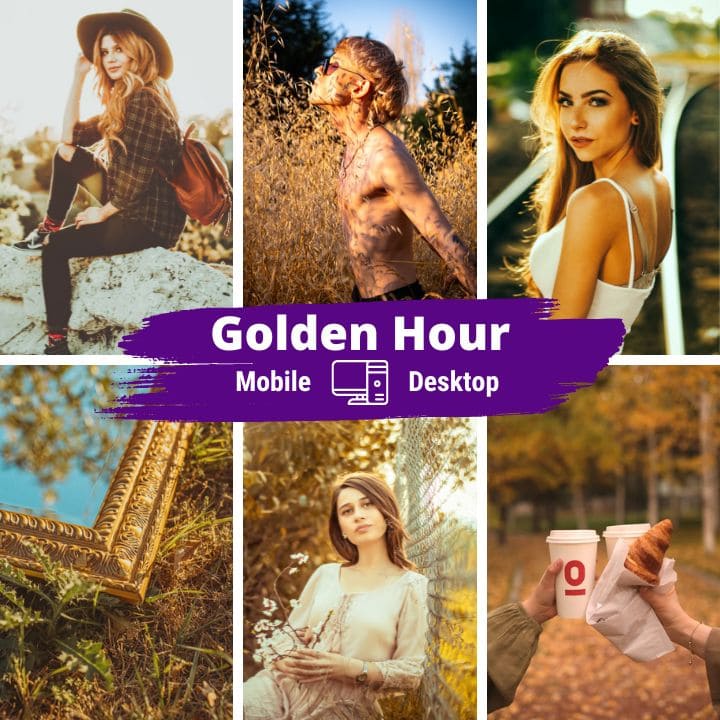 Golden hour Presets and Actions